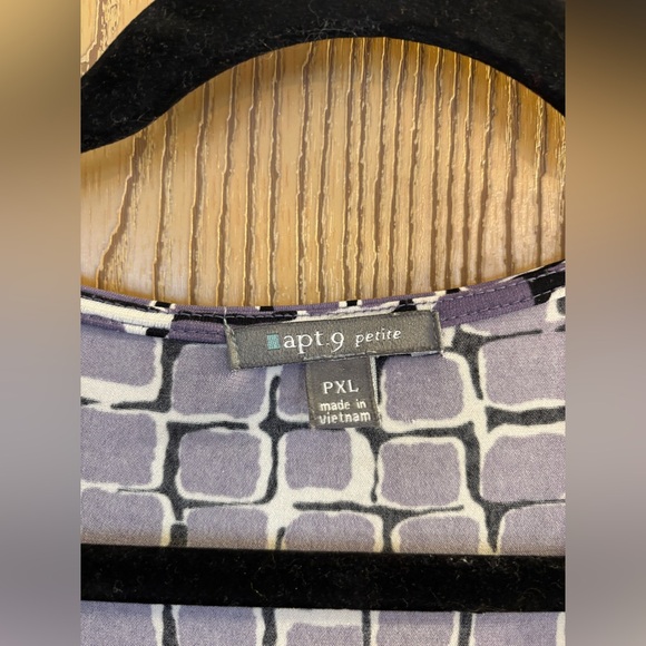 Apt 9 faux wrap dress w 3/4 sleeve. Sz PXL - Picture 3 of 9